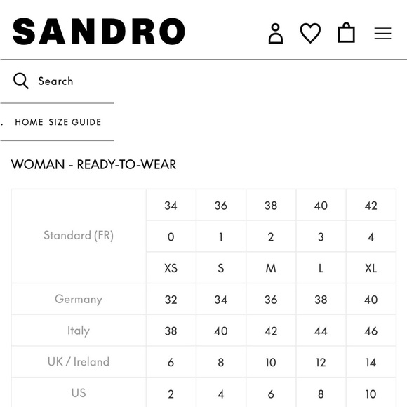 Sandro Paris Jasmina dark denim button up skirt in size 1 (small) - Picture 11 of 11